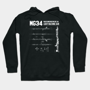 MG34 MACHINE GUN Hoodie